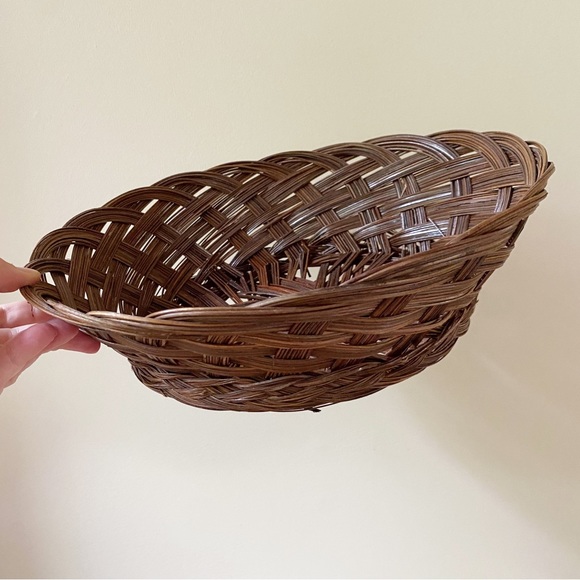 Vintage Accents Vintage Wicker Wall Basket Boho Home Decor Poshmark